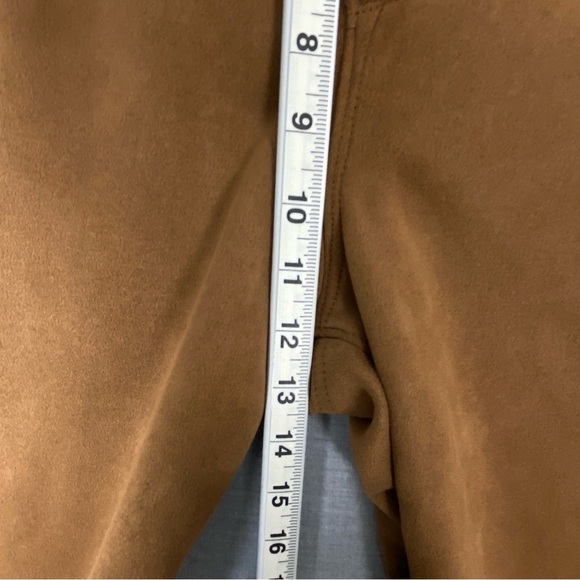 Sofia Jeans Melisa Flare Pants Womens 16 Brown Button Fly Soft Suede Feel - Picture 11 of 14